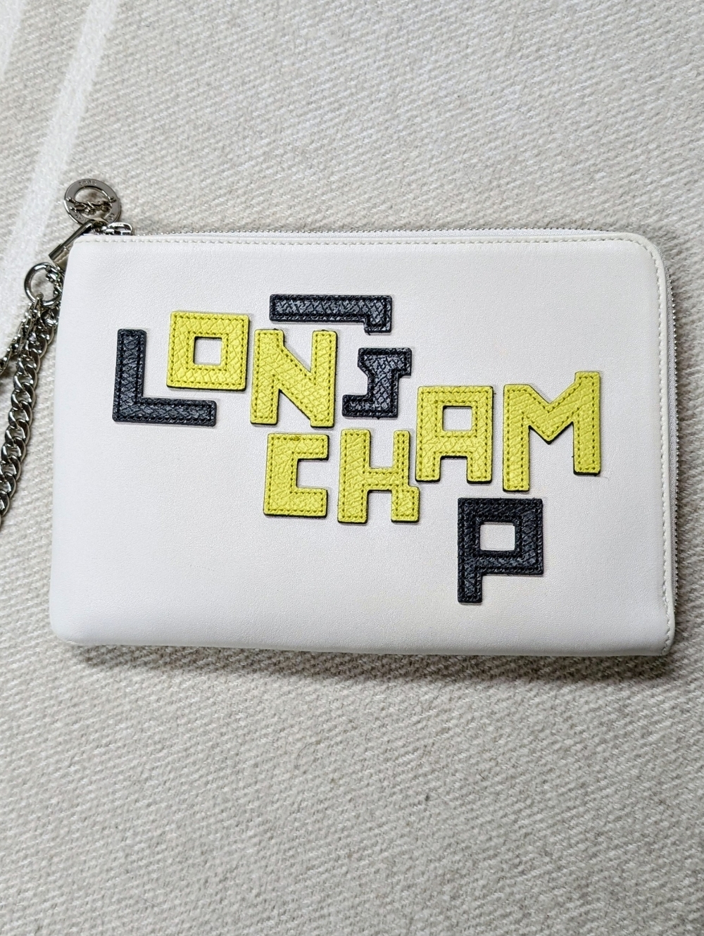 Longchamp Le Pliage Cuir LGP Zip Clutch Or High-Tech Case